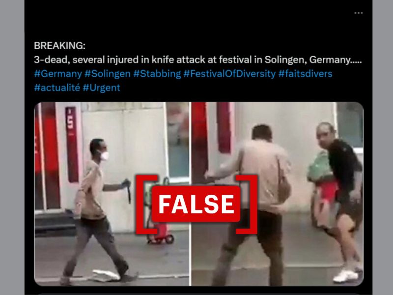 Old photo falsely linked to recent knife attack in Germany's Solingen